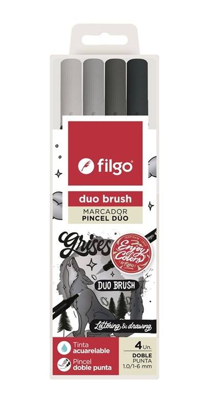Marc.filgo *4 Duo Brush Gris