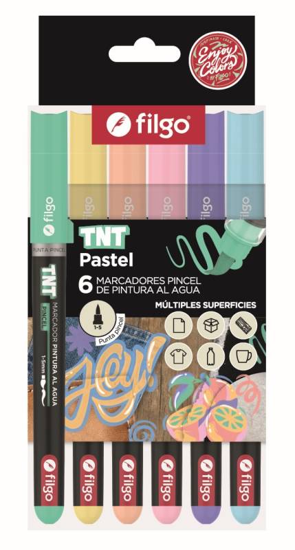 Marc.filgo Pincel Tnt *6 Pastel