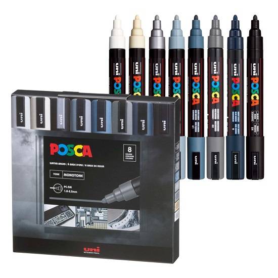 Marc.posca *8 Col.monotone Pc-5M