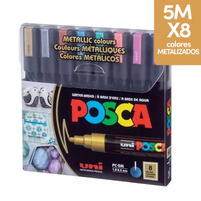 Marc.posca *8 Col.metal Pc-5M