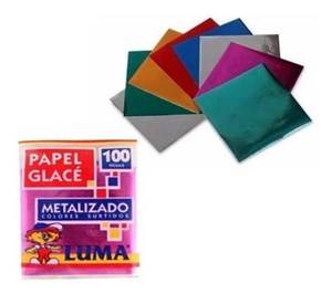 Papel Glace Metal * 100