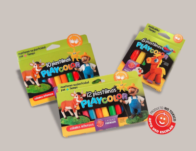 Plastilina Playcolor Est.*6 Und