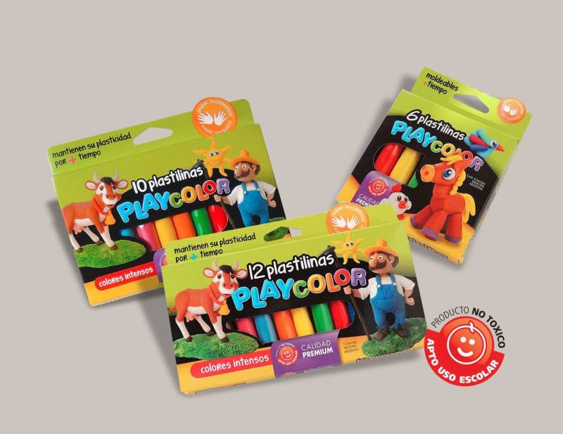 Plastilina Playcolor Est.*6 Und