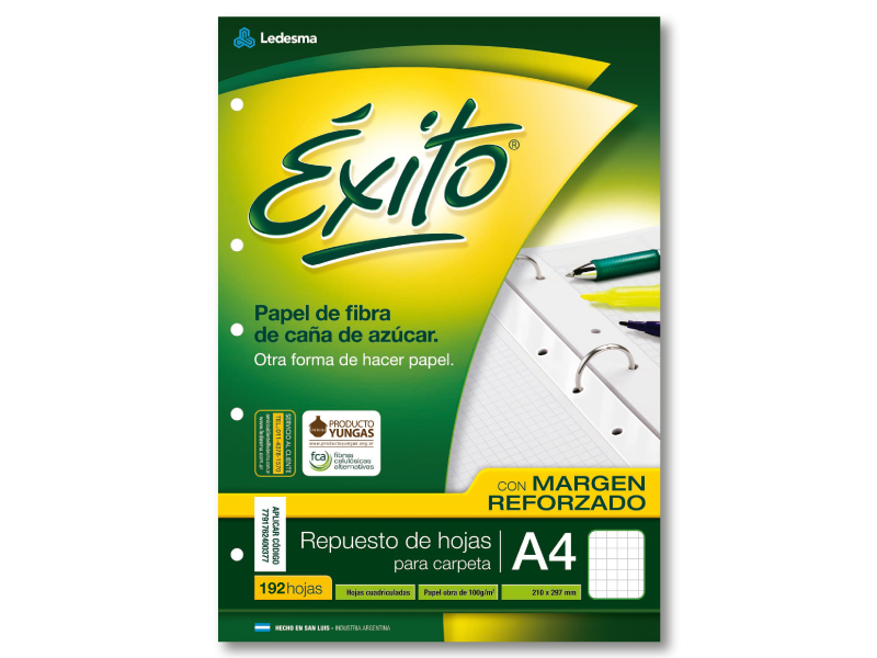 Repuesto Exito C/Banda A4 *192 Hjs