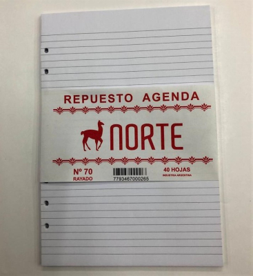 Rep.agenda No70 Rayado/Cuad.
