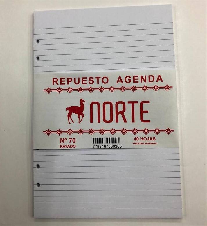 Rep.agenda No70 Rayado/Cuad.