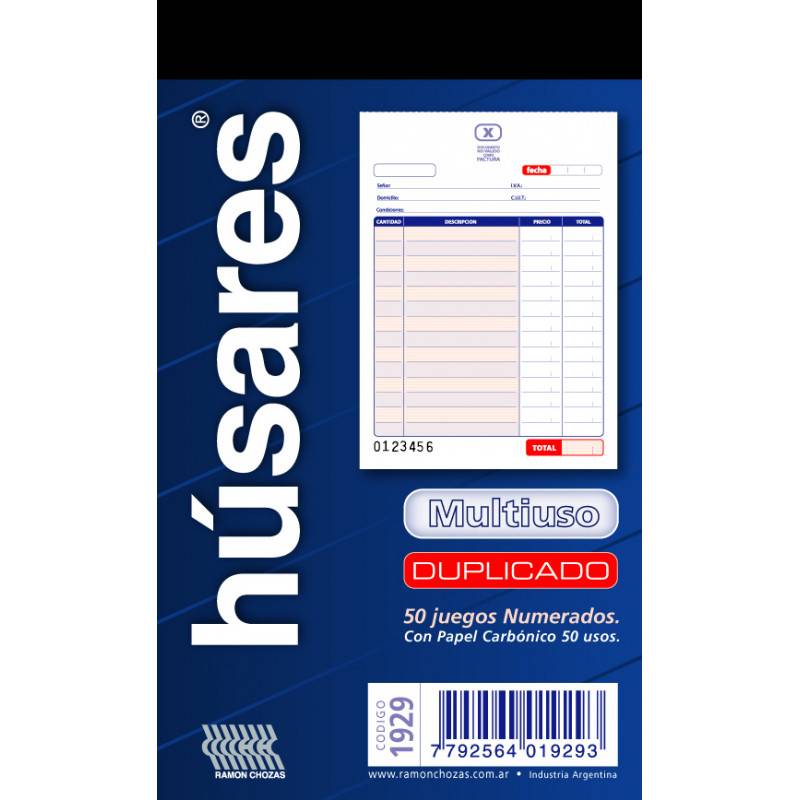 Talonario Husares 1929