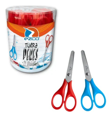 Tijera Ezco Pekes 13Cm Tubo * 24Und