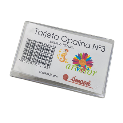 Tarjetas Opalinas Arcolor N§3 120Gr