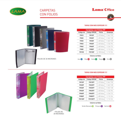 Carp.c/80 Folios A4 Lama