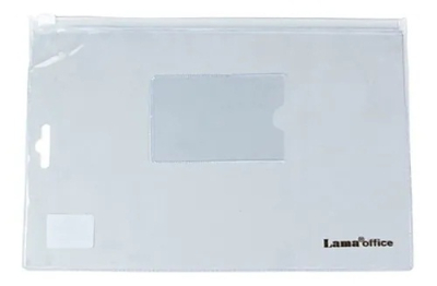 Sobre Of Pvc Zip Lama Cristal
