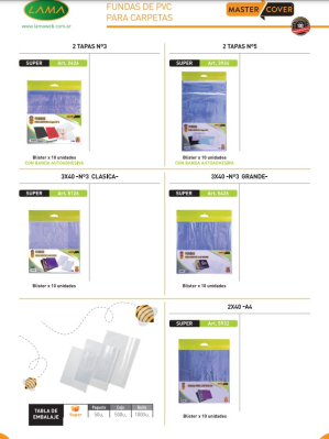 Funda P/Carpeta N§5 Pvc Lama