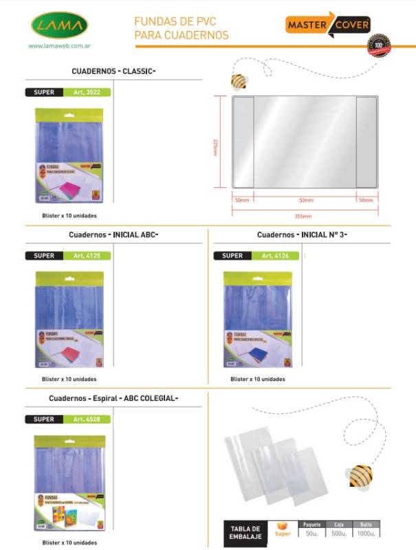 Funda P/Cuad.a4 Pvc Lama