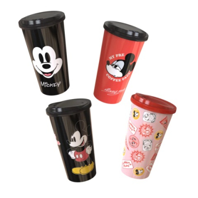 Vaso Tapa Cafe 600Cm3 Mickey/Minnie