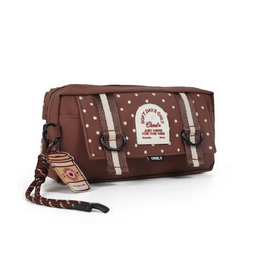 Cartuchera Triple Moka Choco Fs173
