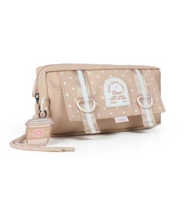 Cartuchera Triple Moka Nude Fs173