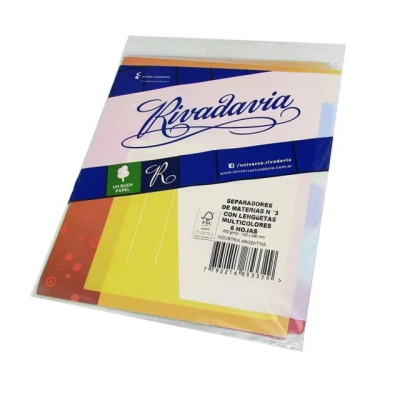 Asignaturas C/Lengueta Rivadavia N3