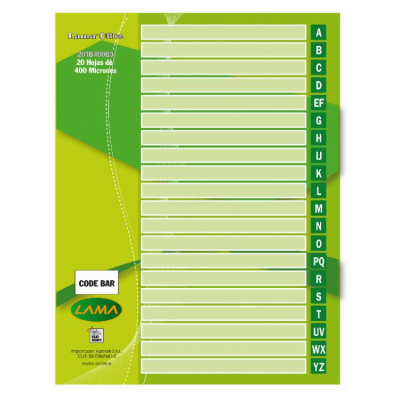 Separador Lama A4 20 Pos.a-Z