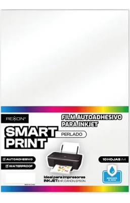 Film Adhesivo Perlado A4 *10Hjs