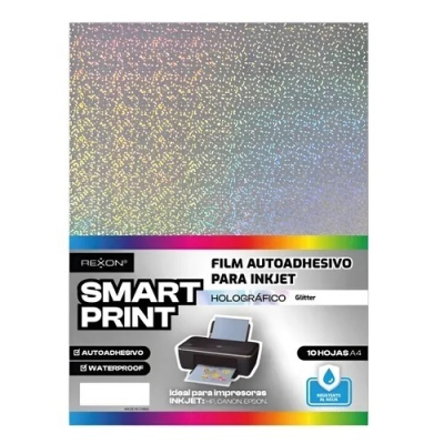 Film Adhes. Holografico A4 *10Hjs