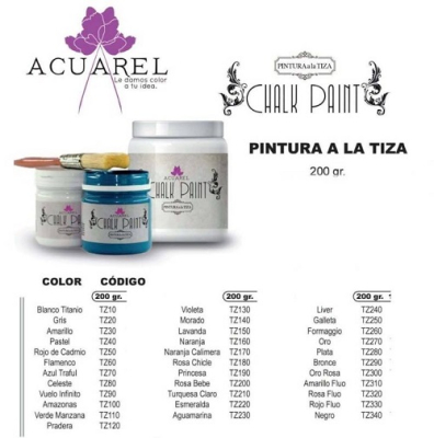 Pintura A La Tiza Acuarel 200Grs