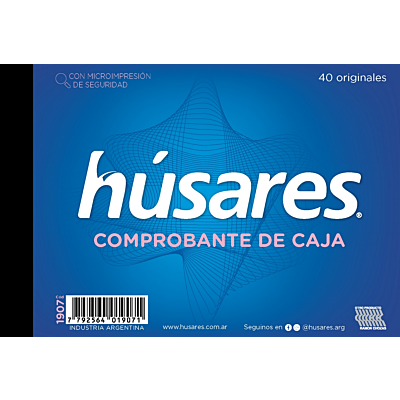 Comprobante Caja Husares 1907