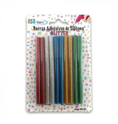 Barras P/Pistola Adh.glitter *12Und