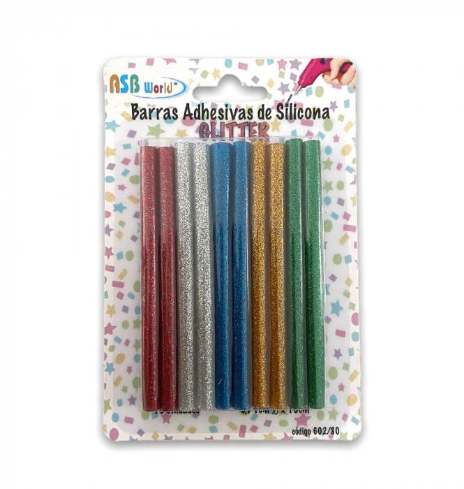 Barras P/Pistola Adh.glitter *12Und