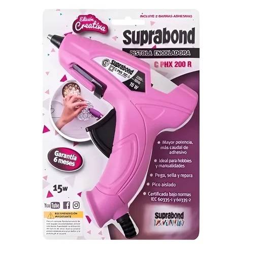 Pistola Hot Melt Hx200 Rosa