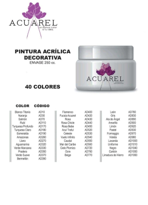 Acrilico Acuarel 250Cc 10 Al 560
