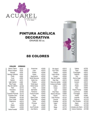 Acrilico Acuarel 60Cc 900 Al 1080