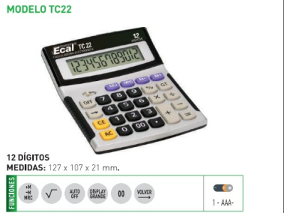 Calculadora Ecal Tc22