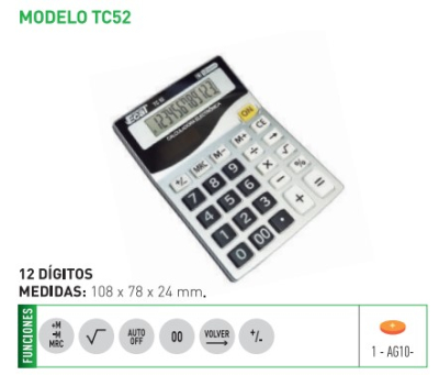 Calculadora Ecal Tc52