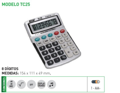 Calculadora Ecal Tc25