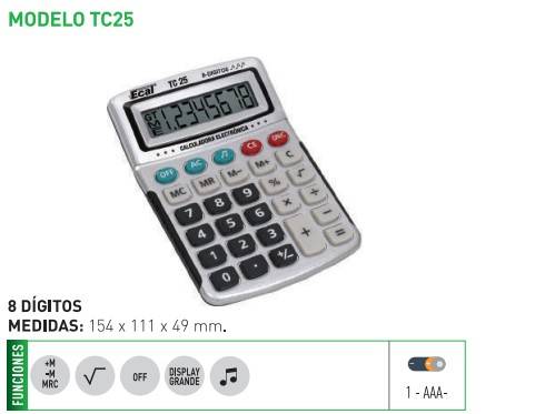 Calculadora Ecal Tc25