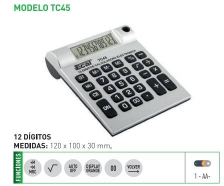 Calculadora Ecal Tc45