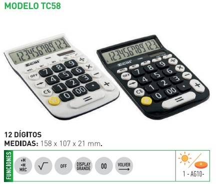 Calculadora Ecal Tc58