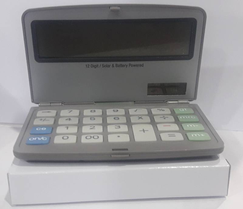 Calculadora C/Tapa Gris