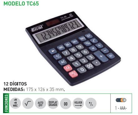 Calculadora Ecal Tc65