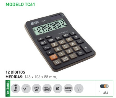 Calculadora Ecal Tc61