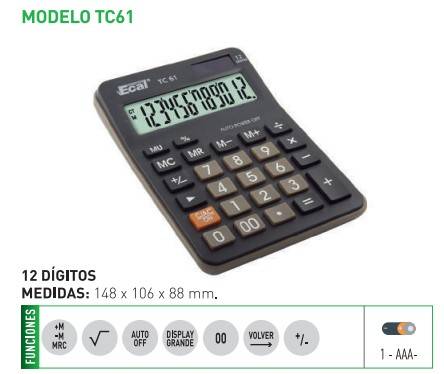 Calculadora Ecal Tc61