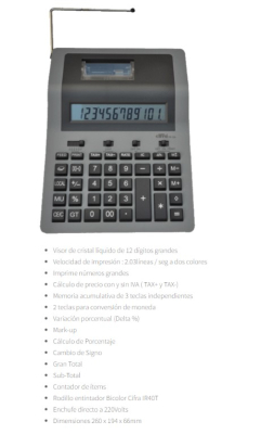 Calculadora C/Rollo Cifra Pr226