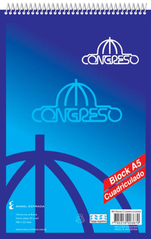 Block Congreso A5 C/Esp. *80H