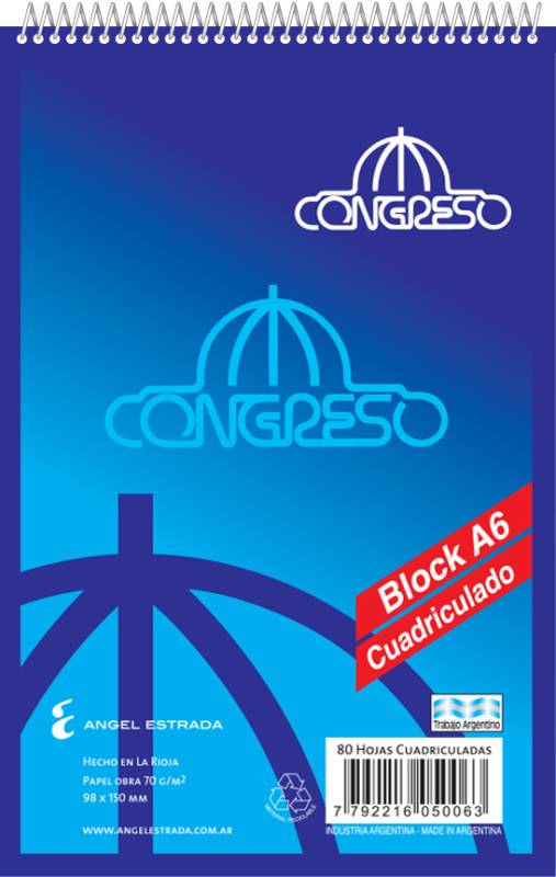 Block Congreso A6 C/Esp.* 80H