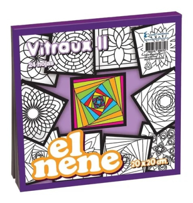 Block El Nene Mandala Vitraux 20*20