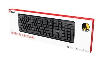 Teclado Trust Silencioso Inalambri.