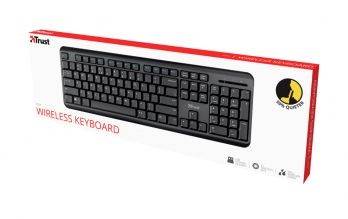 Teclado Trust Silencioso Inalambri.
