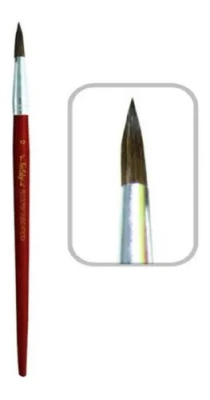 Pincel Lama Pony Redondo Num 02