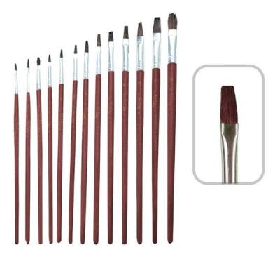 Pincel Lama Pony Chato Num 07