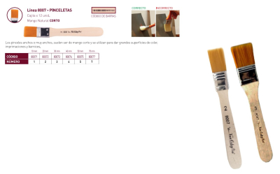Pinceleta Lama N§1 Escolar